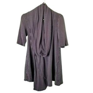 Prairie Underground Lavender Hemp &‎ Cotton Short Sleeve Pullover Oversized XS